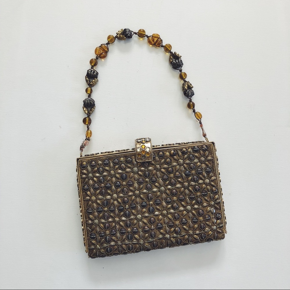 Vintage Beaded Box Bag